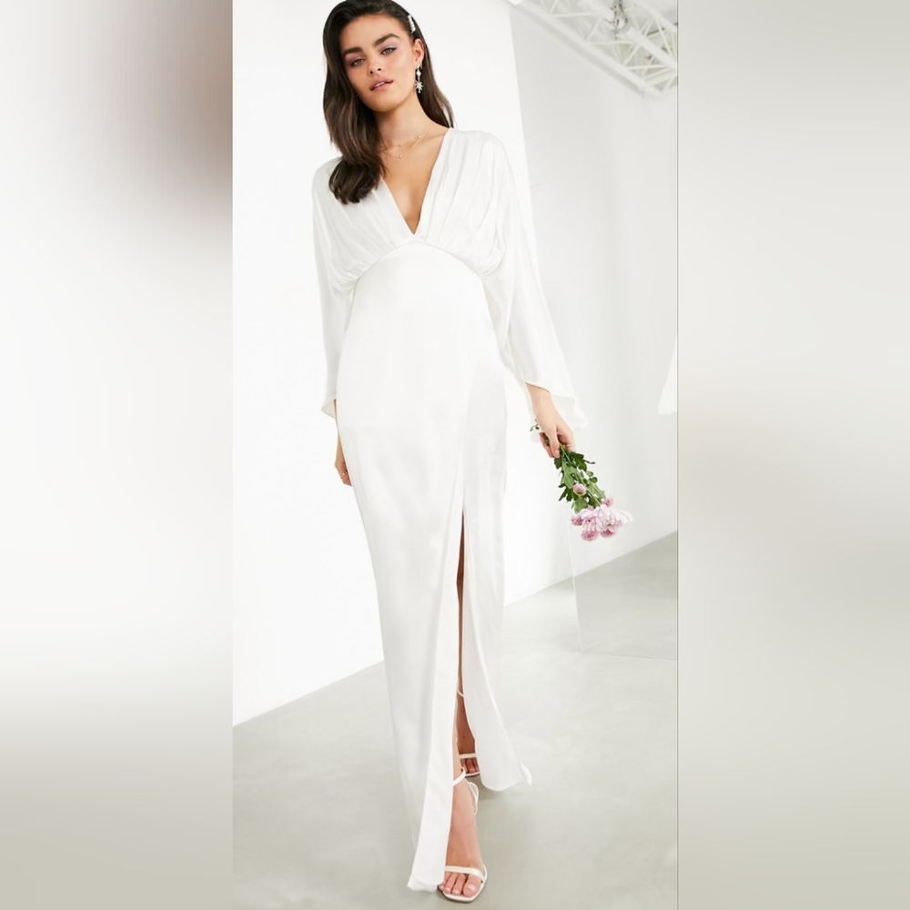 Asos Kimono Wedding Dress Size 2
